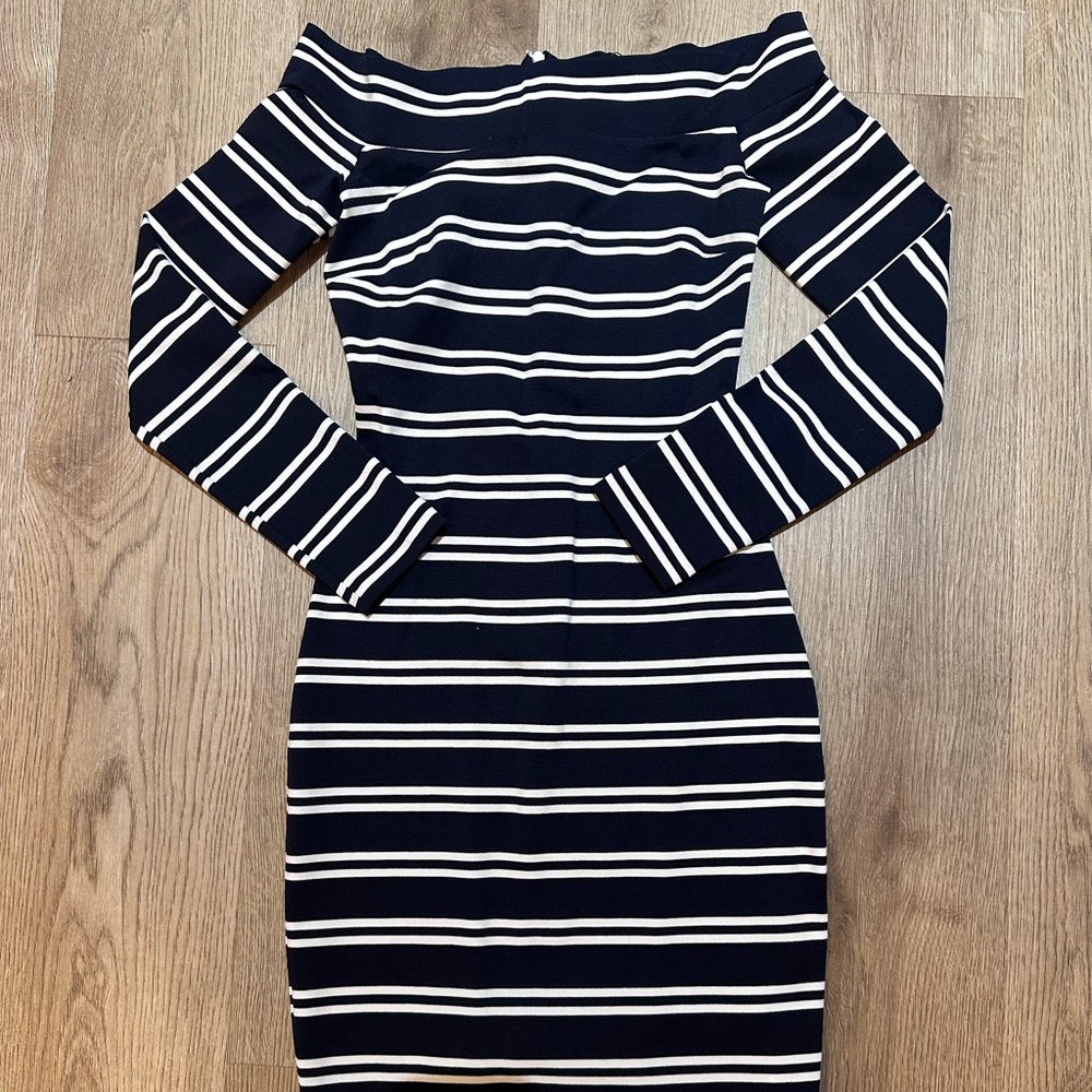 Bec & Bridge Ink Striped Dress-